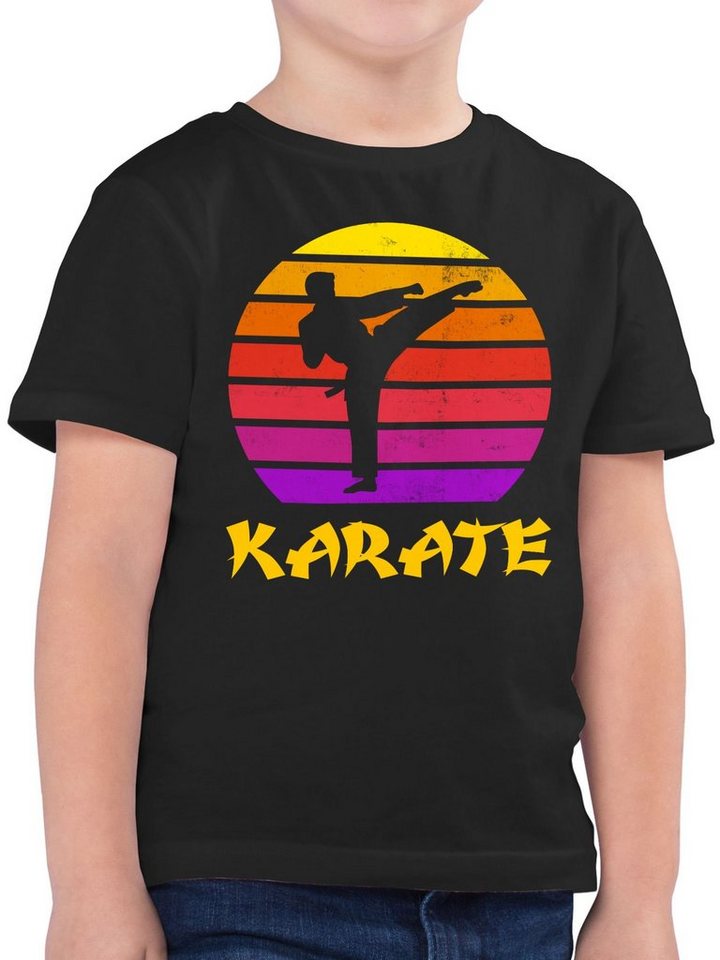 Shirtracer T-Shirt Karate Retro Sonne Kinder Sport Kleidung von Shirtracer
