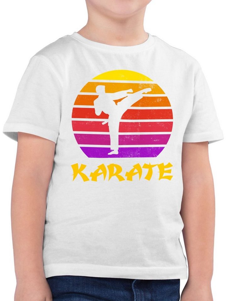 Shirtracer T-Shirt Karate Retro Sonne Kinder Sport Kleidung von Shirtracer