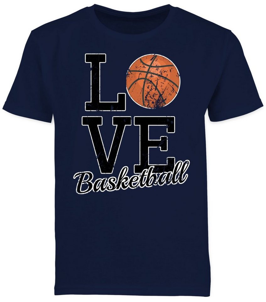 Shirtracer T-Shirt Love Basketball (1-tlg) Kinder Sport Kleidung von Shirtracer