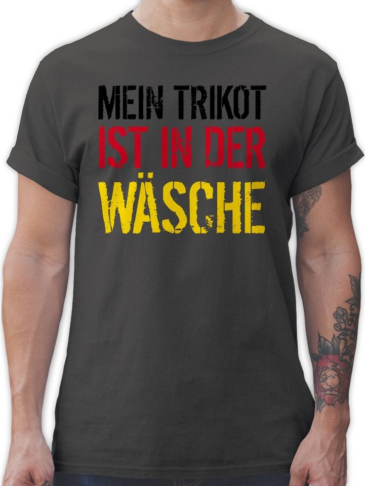 Shirtracer T-Shirt Mein Trikot ist in der Wäsche WM Deutschland 2024 Fussball EM Fanartikel von Shirtracer
