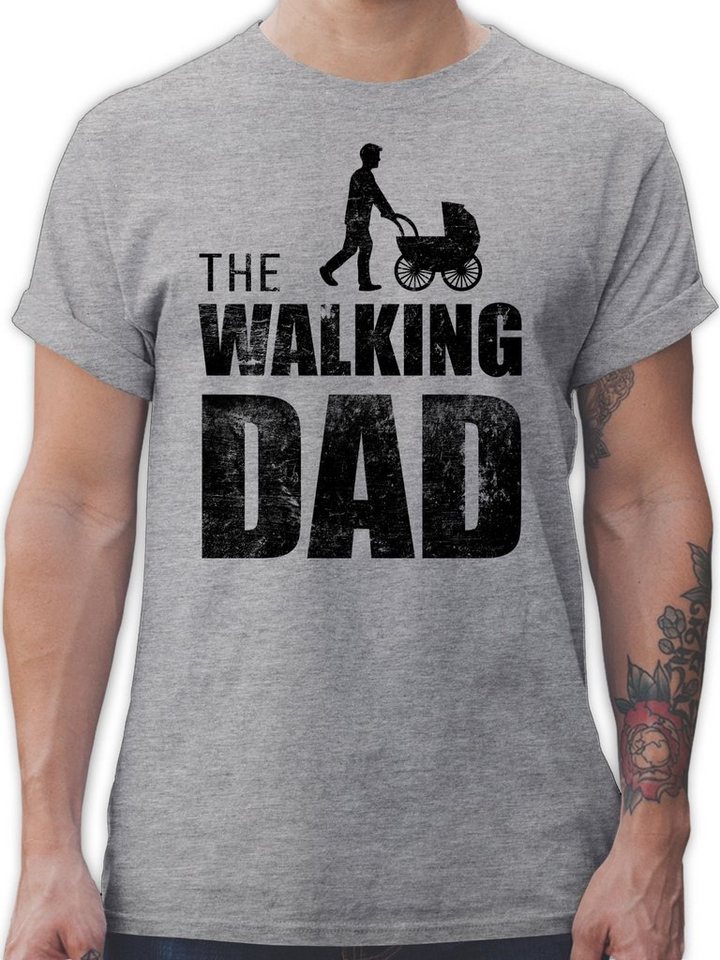 Shirtracer T-Shirt »The Walking Dad - Vatertag Geschenk Papa zum Männertag - Herren Premium T-Shirt« walking dad shirt - geschenk papa - geschenke für frische väter von Shirtracer