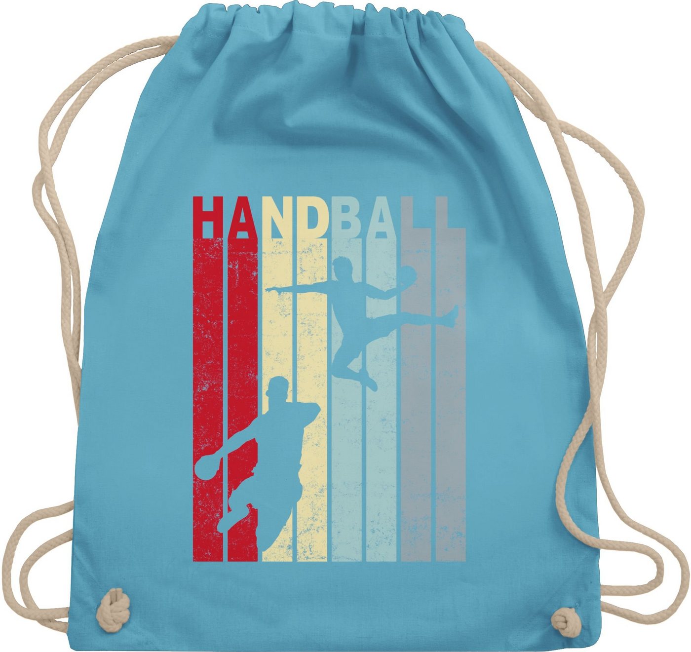 Shirtracer Turnbeutel Handballspieler Vintage, Handball WM 2023 Trikot Ersatz von Shirtracer