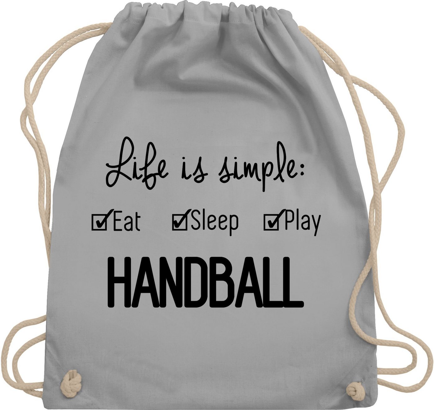 Shirtracer Turnbeutel Life is simple Handball, Handball WM 2023 Trikot Ersatz von Shirtracer