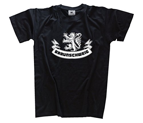Shirtzshop T-Shirt Braunschweig Wappen II Logo, Schwarz, M von Shirtzshop