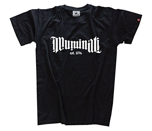 Shirtzshop T Shirt Illuminati Illuminatus Ambigramm, Schwarz, L von Shirtzshop