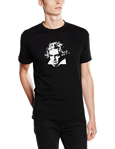 Shirtzshop T-Shirt Ludwig Van Beethoven Komponist, Schwarz, XXL von Shirtzshop