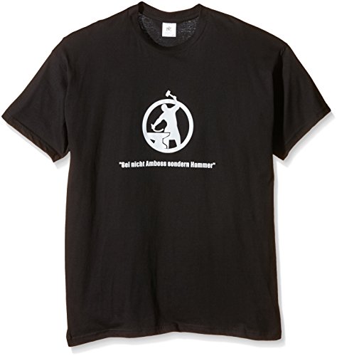 Shirtzshop T-Shirt Schmied-Sei Nicht Amboss sondern Hammer, Schwarz, M von Shirtzshop