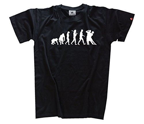 Shirtzshop T-Shirt Standard Edition Paartanz Tanzen Tanzpaar Evolution, Schwarz, XL von Shirtzshop