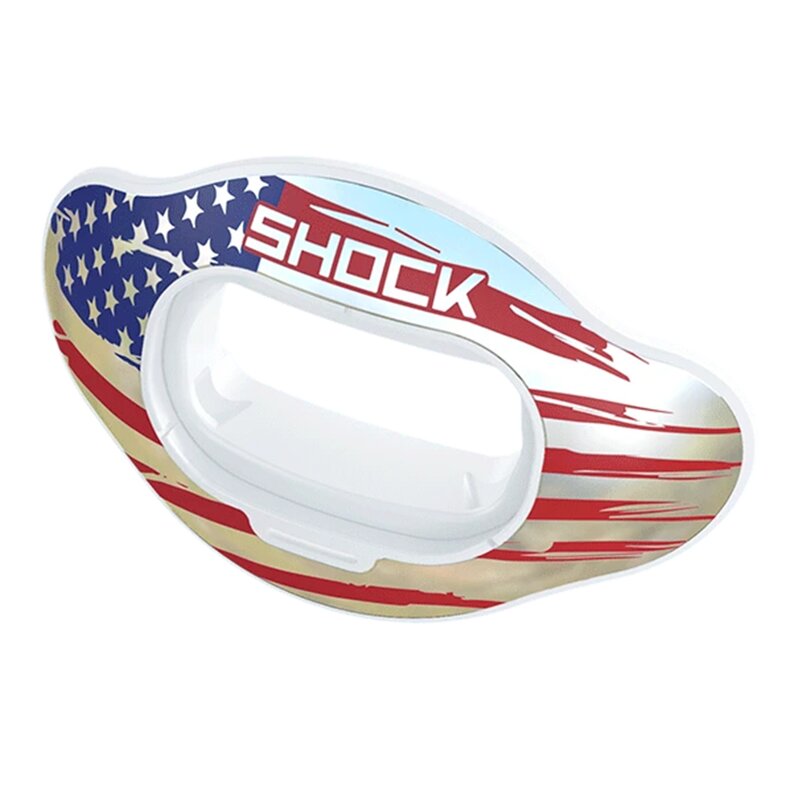 Shock Doctor Ersatz Shield für Interchange Lip Guard - Chrome Flag von Shock Doctor