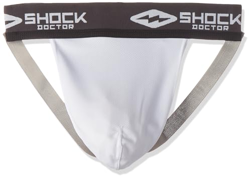 Shock Doctor Herren Supporter ohne Tasche, Jungen Herren, weiß, Adult - X-Large von Shock Doctor