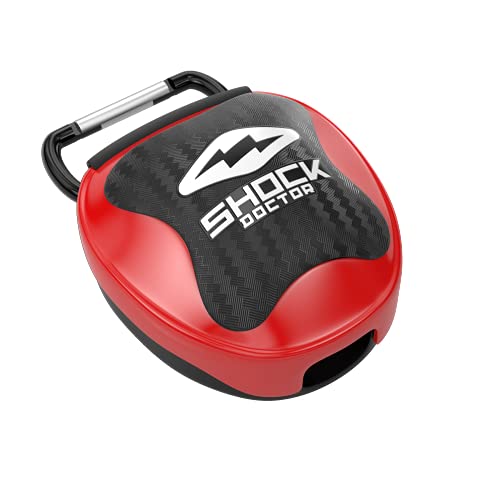 ShockDoctor Erwachsene Mundschutz Box, Red, 11+ von Shock Doctor