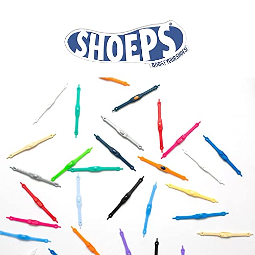 Shoeps Elastic Schnürsenkel, 8 teilig, Weiß X-Large von Shoeps
