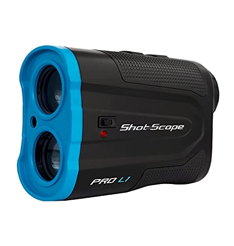 Shot Scope PRO L1 Laser-Entfernungsmesser - Rote und Schwarze Optik - Adaptive Slope-Technologie - Target-Lock-Vibration - Auf 0,1 Yard genau genau von Shot Scope Technologies