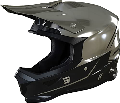 Shot Furious Raw 3.0 Motocross Helm (Black/Chrom,XL (61/62)) von Shot