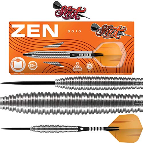 Shot Steel Darts Zen Dojo 80% Tungsten Steeltip Darts Steeldart (21 Gr) von Shot!