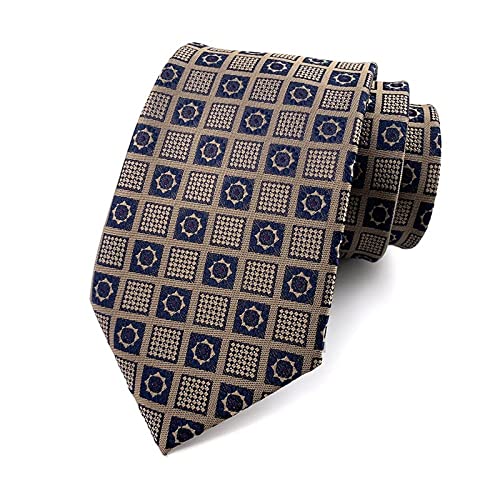 Shouqiao Herren Business Krawatte Vintage Jacquard Krawatte Klassische gewebte Krawatte für Männer gestrickt Krawatte Hochzeitsfeier Krawatte,4,Einheitsgröße von Shouqiao