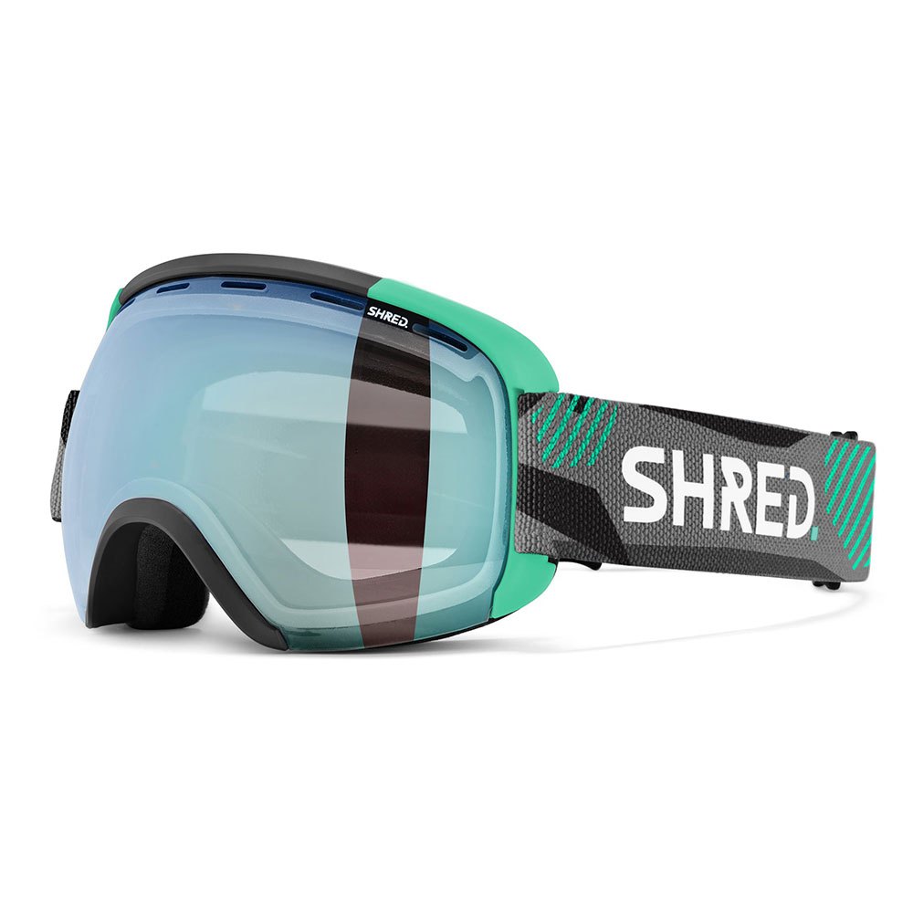 Shred Exemplify Ski Goggles Grün CBL 2.0 Deep Blue Mirror/CAT2 von Shred