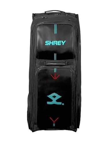 Shrey Meta 150 Wheelie Cricket-Tasche, Schwarz von Shrey