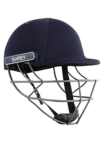 Shrey Performance Crickethelm, Stahl, Größe M, Marineblau von Shrey