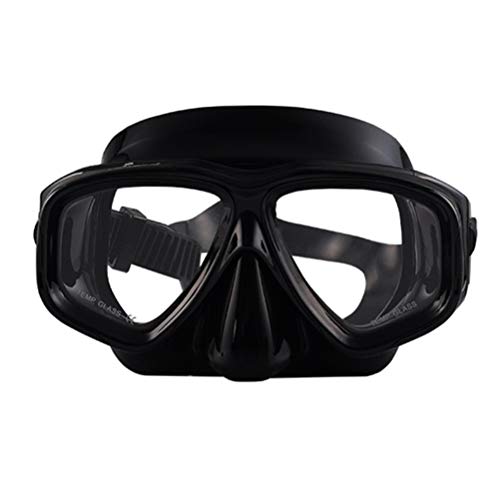 ShuoBeiter Tauchermaske kurzsichtig Diving Tauch Schnorchel Maske NEARSIGHTED Verschreibung RX Sehstärke (Schwarz, -3.5) von ShuoBeiter
