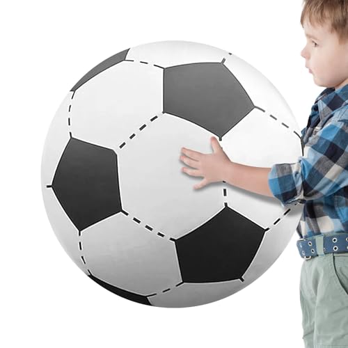 Shurzzesj Aufblasbarer Fußball, großer aufblasbarer Ball | Blow up Outdoor-Sport-Wasserball - Aufblasbare Bälle, Sportbälle für alle Altersgruppen, farbenfroher Wasserballspaß von Shurzzesj
