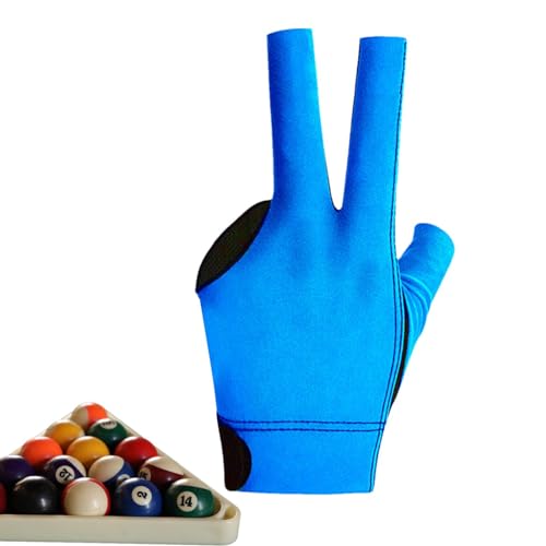 Shxupjn 3-Finger-Pool-Handschuhe, atmungsaktive Billard-Pool-Handschuhe | Billard-Sporthandschuhe für die linke Hand - Hochelastische, atmungsaktive -Queue-Sporthandschuhe, Billard-Sporthandschuhe für von Shxupjn