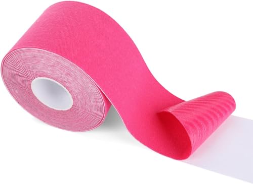 SiaMed Kinesiotape | Kinesiologie Tape Breiten | Kinesio Tape wasserfest, hautfreundlich, latexfrei & elastisch | Sporttape - Pflaster I Boob-Tape I Physio Tape pink 2,5 cm von SiaMed