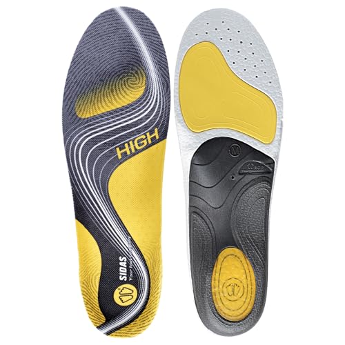 Sidas Unisex 3feet Activ' High-einlegesohlen Sohlen, Yellow Black, S: 37-38 EU von Sidas