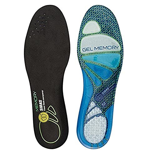 Sidas Cushioning Gel Memory Shoe Insoles Medium Blau von Sidas