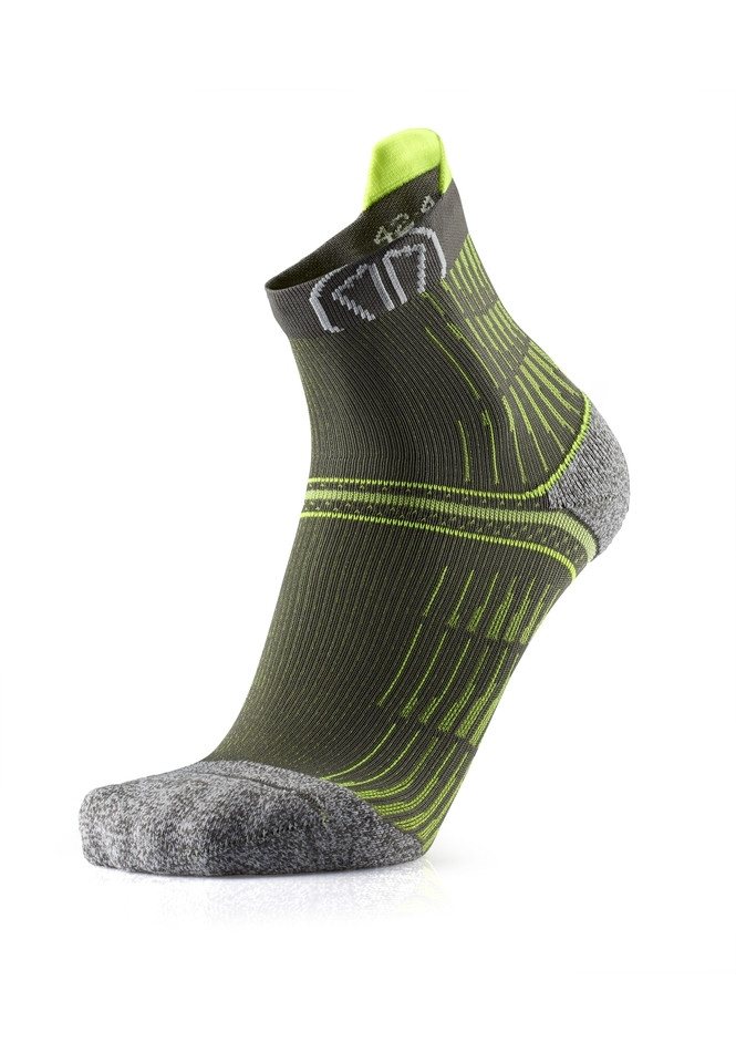 Sidas Laufsocken Run Anatomic Comfort Ankle - Laufsocken - Green/Yellow von Sidas