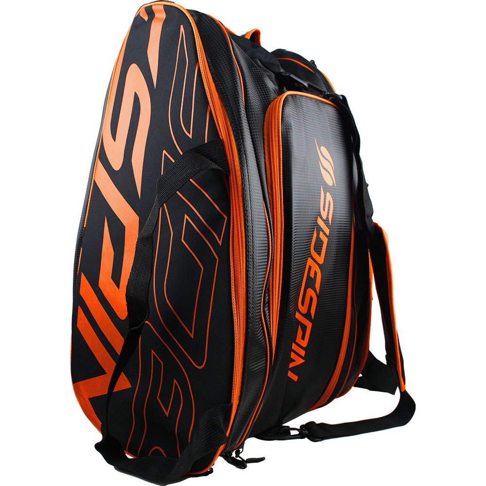 Sidespin Energy Padel Racket Bag 2022 Double Orange,Schwarz von Sidespin