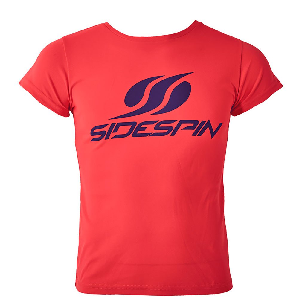 Sidespin Ee42 Short Sleeve T-shirt Rot M Frau von Sidespin