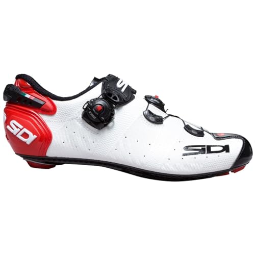 Sidi Schuhe Draht 2 Carbon, Scape Radfahren Mann, Weiß Schwarz Rot, 47 von Sidi