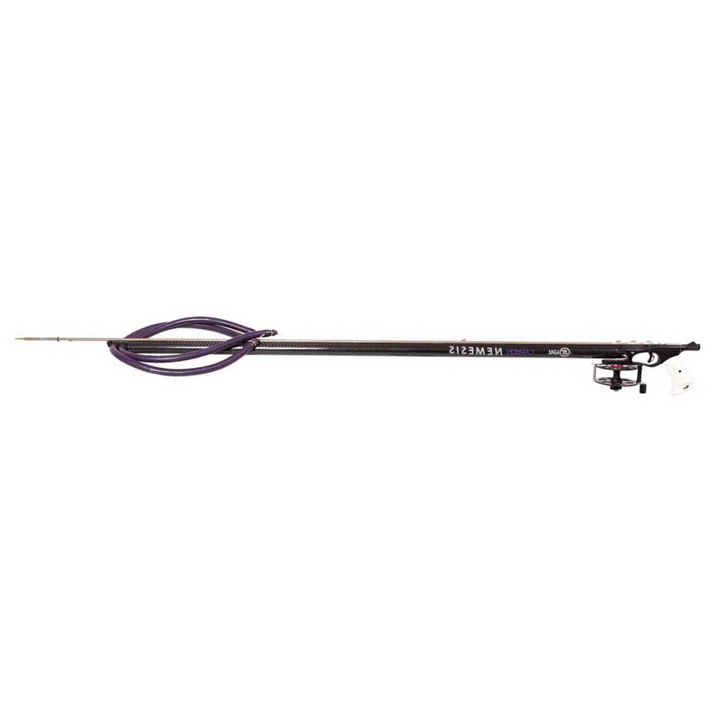 Sigalsub Nemesis Carbon Pro Sling Spearfishing Gun With Reel Schwarz 116 cm von Sigalsub