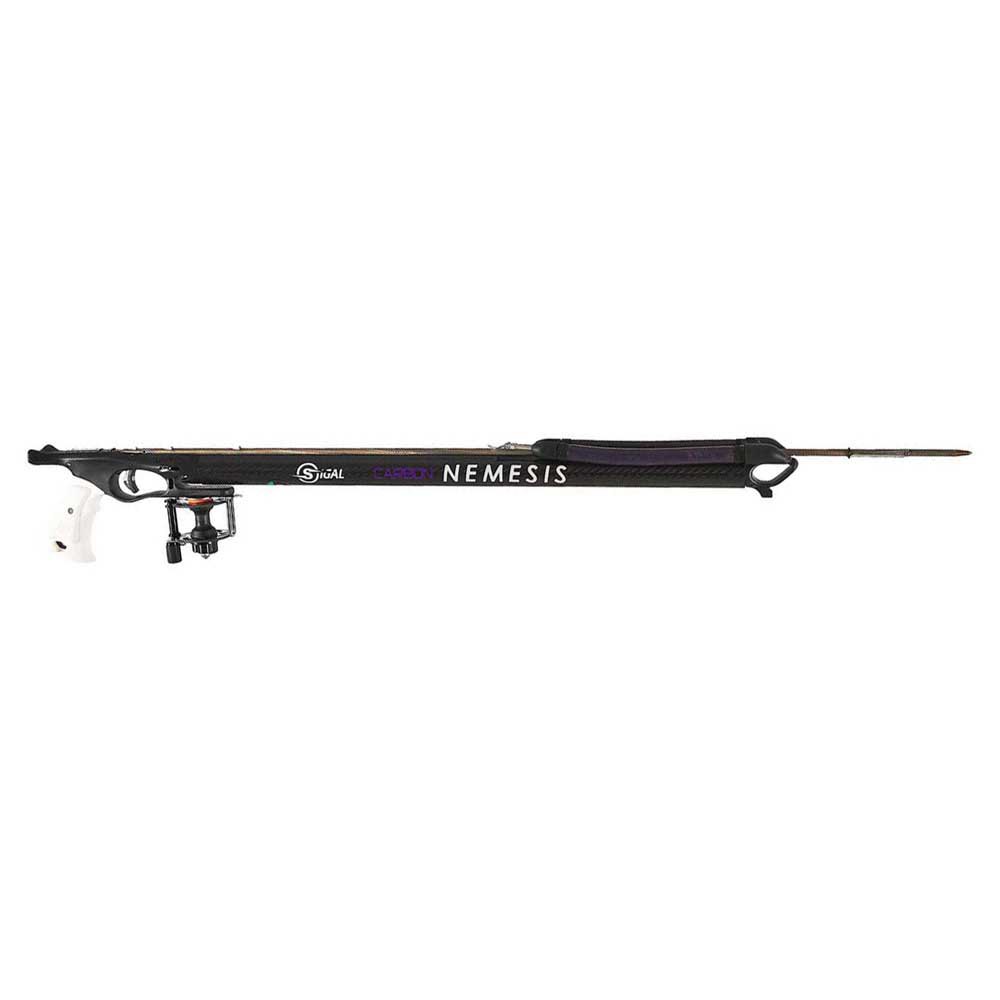 Sigalsub Nemesis Closed Carbon Sling Spearfishing Gun With Reel Edy 80 Schwarz 104 cm von Sigalsub
