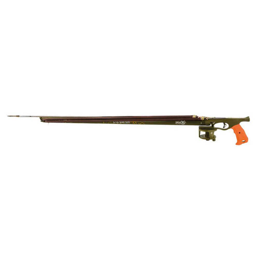 Sigalsub Nemesis Pro 136+reactive 16.0 Evolution 6.75 Sling Spearfishing Gun With Reel Ika Grün 136 cm von Sigalsub