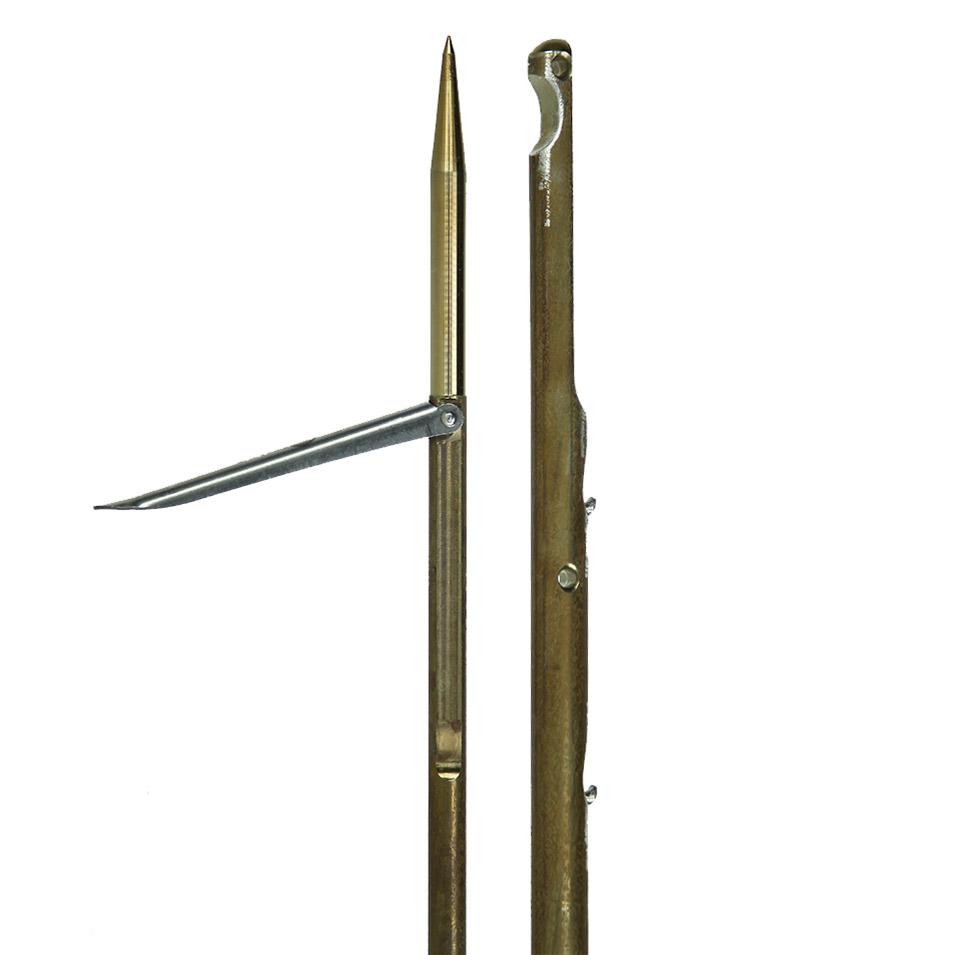 Sigalsub Tahitian Spearshaft Single Barb With Cone 7 Mm Pole Golden 110 cm von Sigalsub