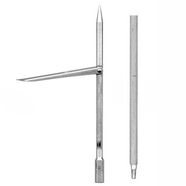 Sigalsub X Shaft Free Single Barb For Cyrano 6.5 Mm Pole Silber 65 cm / For Cyrano 550 von Sigalsub
