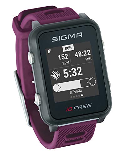Sigma Sport iD.FREE GPS Multisport-Uhr für Outdoor und Navigation, Smart Notifications, Geocaching, Pulsmessung am Handgelenk, wasserdicht, inkl. Fahrradhalterung von SIGMA SPORT