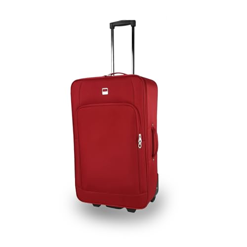 SIGN Reisekoffer 4er Set oder M/L/XL/XXL Stoffkoffer (Rot, L) von SIGN