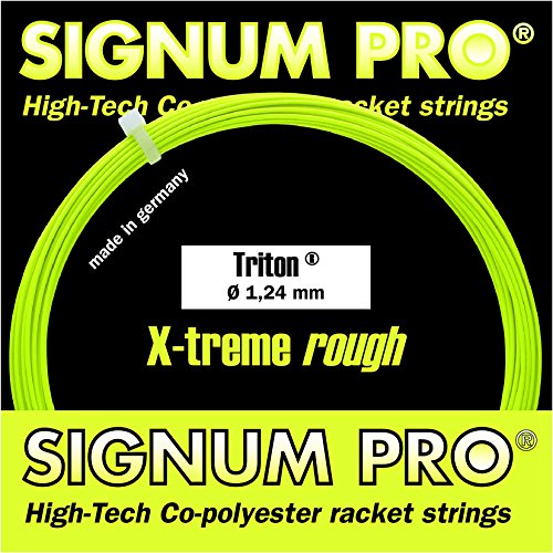 Signum Pro Unisex – Erwachsene Triton12m Lemon Saitenset 12m-Gelb Tennis-Saite, One Size von SIGNUM PRO