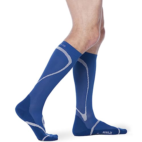 Sigvaris 412CSL50 20-30mmHg Knee High Compression Sock, Small And Long, Blue by Sigvaris von Sigvaris