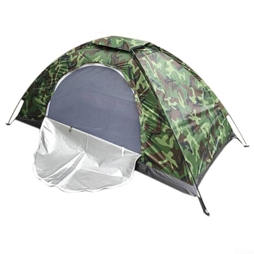 Sileduove Camping Zelt, Kuppelzelt, Ultraleichtes tragbares Camping-Gartenzelt für1-2 Personen mit Anti-UV-Beschichtung(1 Person Camouflage) von Sileduove