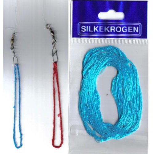 Silkekrogen Seidenhaken blau von Silkekrogen