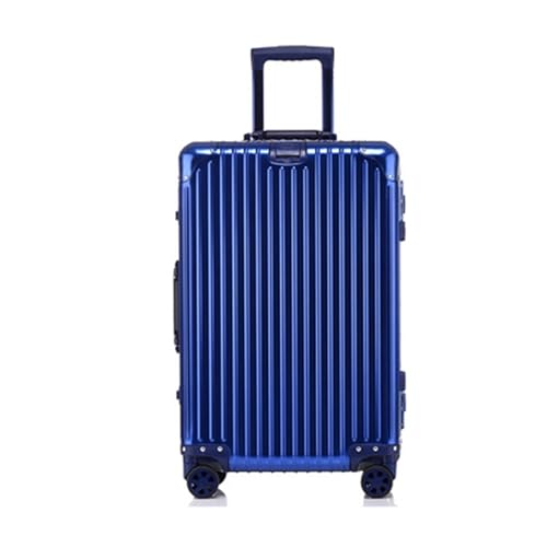 Koffer Trolley aus Aluminiumlegierung, komplett aus Magnesiumlegierung, Koffer aus Aluminiumlegierung, Metallkoffer, tragbarer Koffer, Reisekoffer, großer Koffer (Farbe: C, Größe einzigartig: 24 Zoll) von SilteD