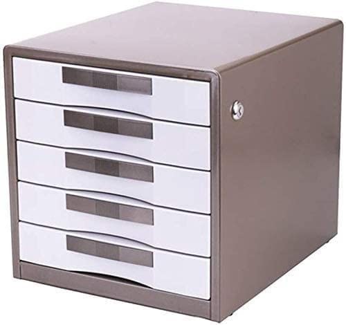 SilteD Aktenschränke Aktenschränke Metall 5-lagiger abschließbarer Aktenschrank Desktop-Datenspeicher Aktenbox Bücherregal von SilteD
