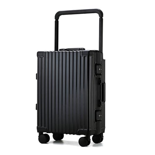 SilteD Koffer, Gepäck, Trolley-Koffer mit Universalrad, Passwort-Koffer, Reisekoffer, tragbarer Trolley-Koffer aus Aluminiumlegierung, großer Koffer (Farbe: B, Größe einzigartig: 24 Zoll) von SilteD
