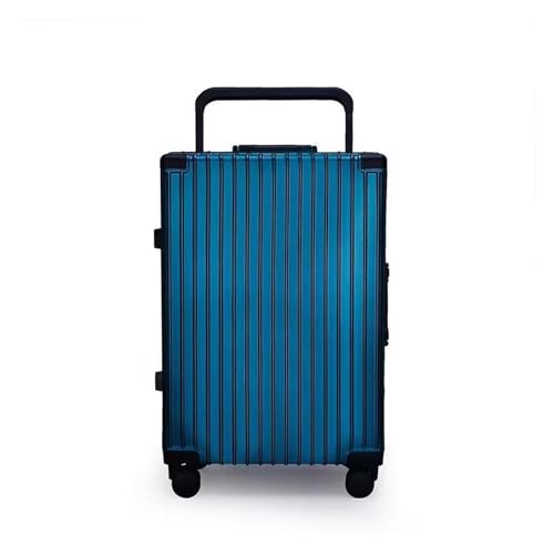 SilteD Koffer, Gepäck, Trolley-Koffer mit Universalrad, Passwort-Koffer, Reisekoffer, tragbarer Trolley aus Aluminiumlegierung, großer Koffer (Farbe: F, Taille einzigartig: 20 Zoll) von SilteD