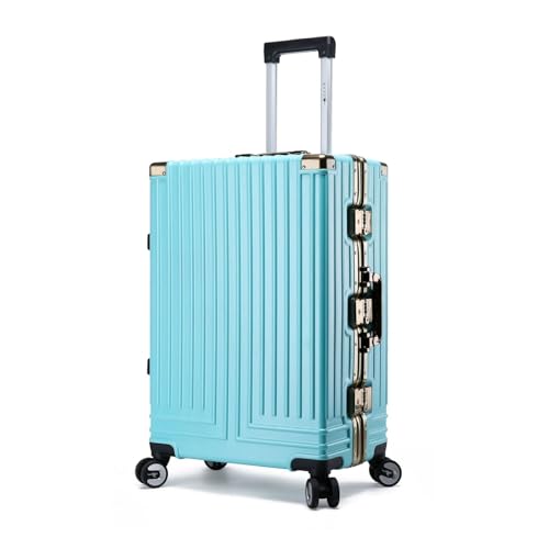 SilteD-Koffer, Hartschalen-Handgepäck, Koffer mit Rollen, leichtes PC-Reisegepäck, verdickter Anti-Fall-Koffer, großer Koffer (Farbe: D, Taille einzigartig: 28 Zoll) von SilteD