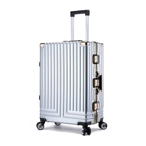 SilteD-Koffer, Hartschalen-Handgepäck, Koffer mit Rollen, leichtes PC-Reisegepäck, verdickter Anti-Fall-Koffer, großer Koffer (Farbe: E, Taille einzigartig: 28 Zoll) von SilteD